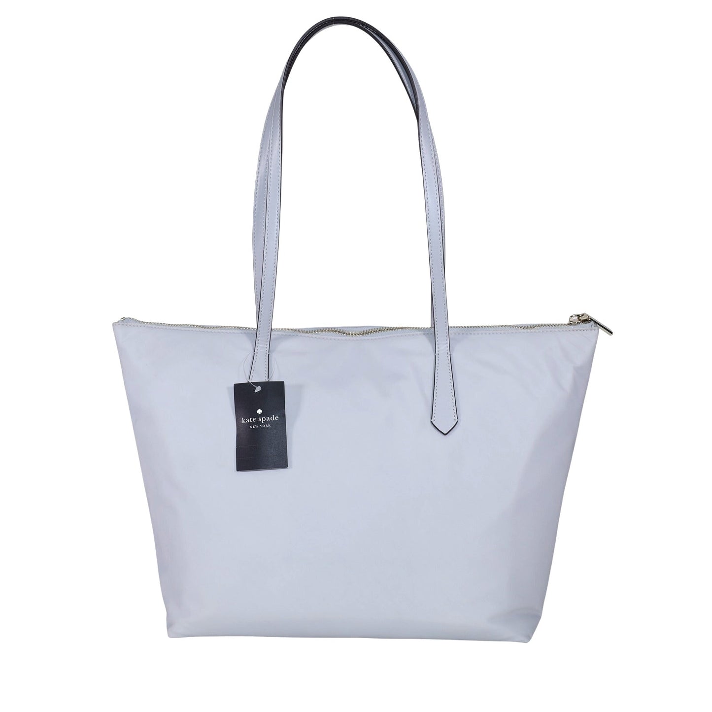Kate Spade Kitt Nylon Large Daily Tote Shoulder Bag - Platinum Grey