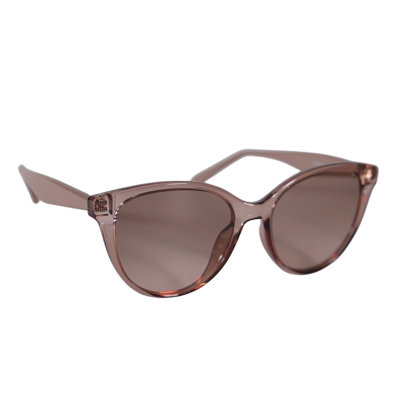 Salvatore Ferragamo Round Cat Eye Sunglasses - Transparent Sand / Sand Gradient