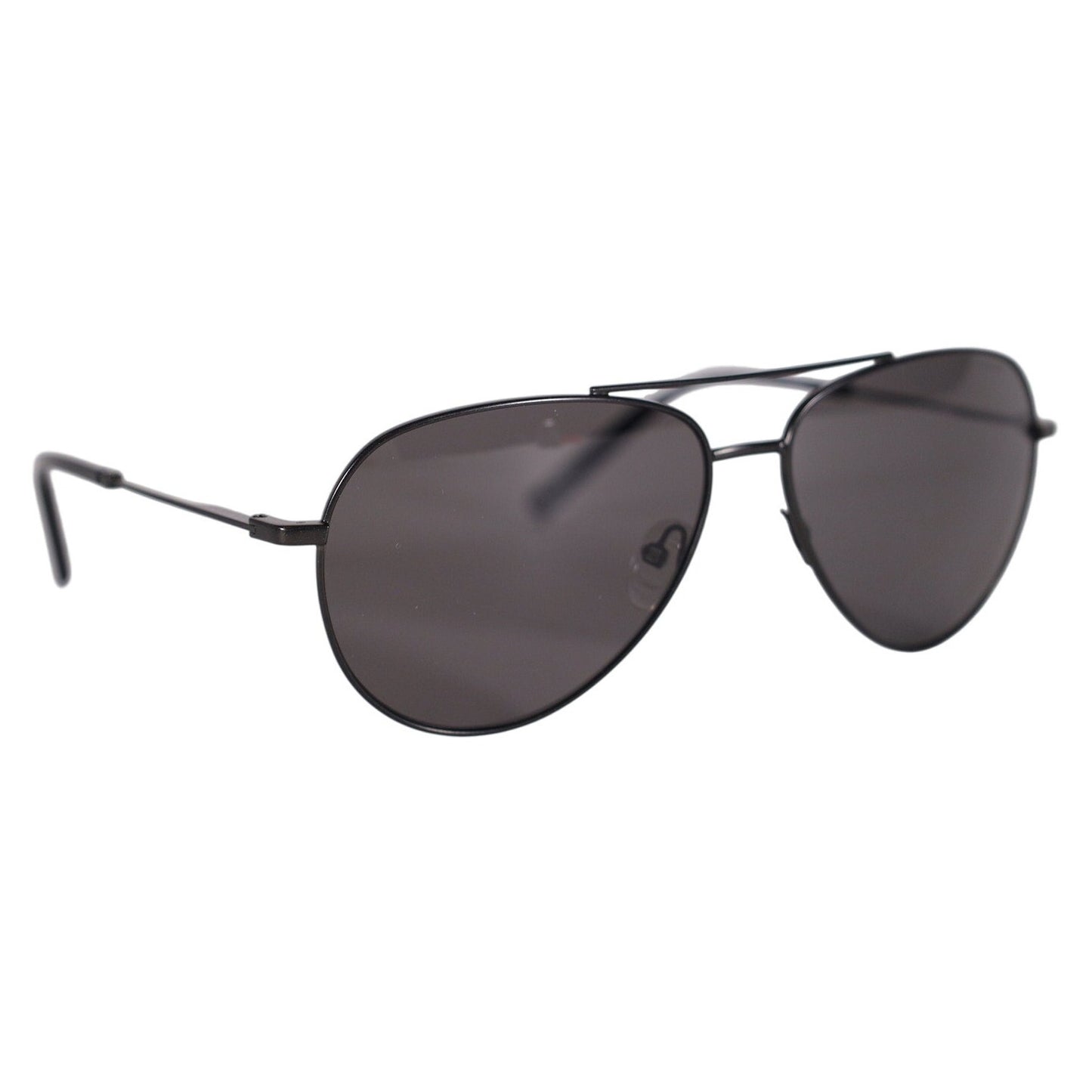 Chesterfield Mens Pilot Aviator Polarized Sunglasses - Matte Black/Black
