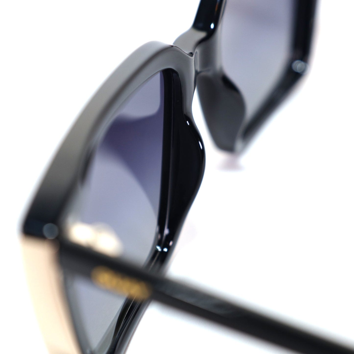 Quay Australia FRONT COVER Square Polarized Sunglasses - Black / Smoke