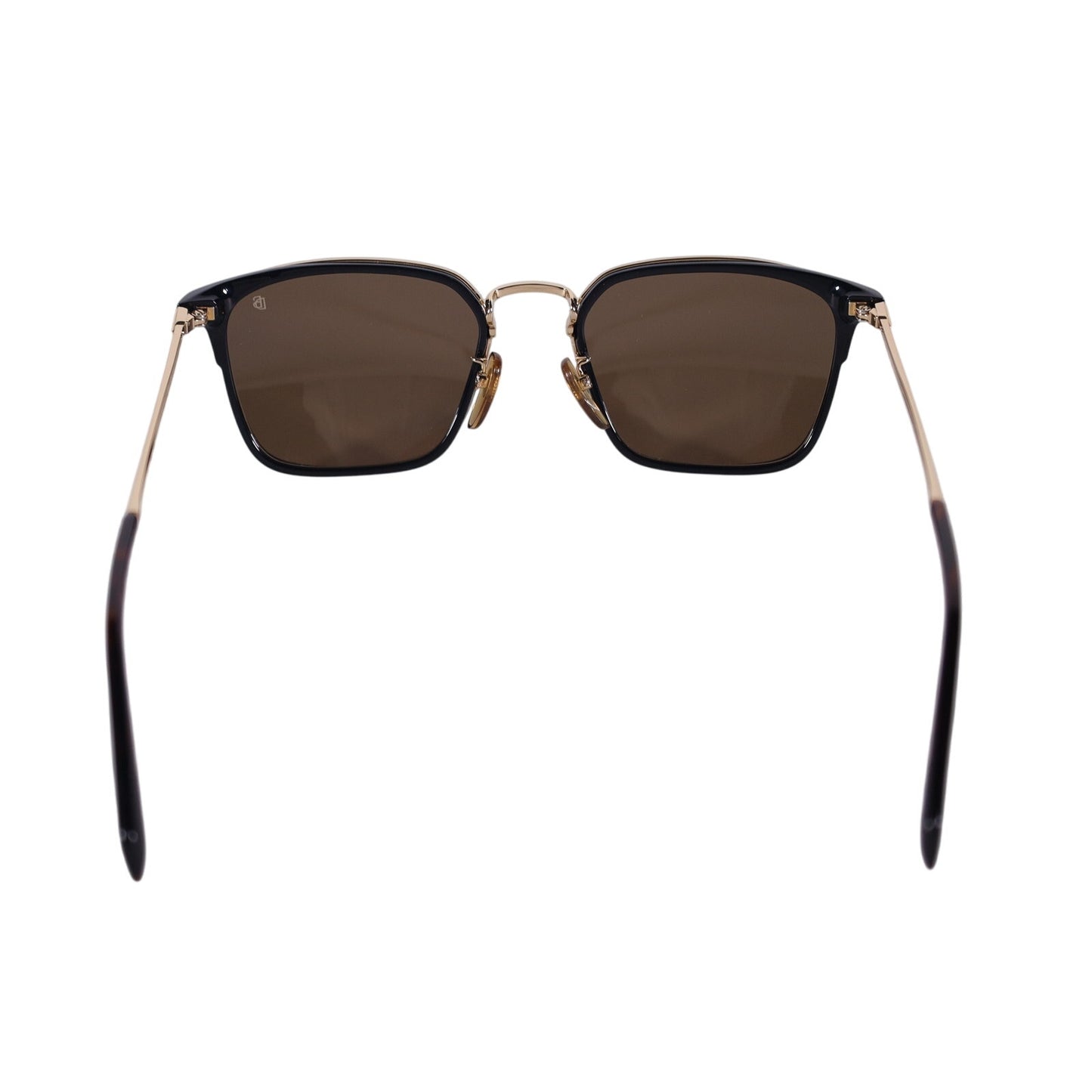 David Beckham Lightweight Square Sunglasses- Black Gold / Brown