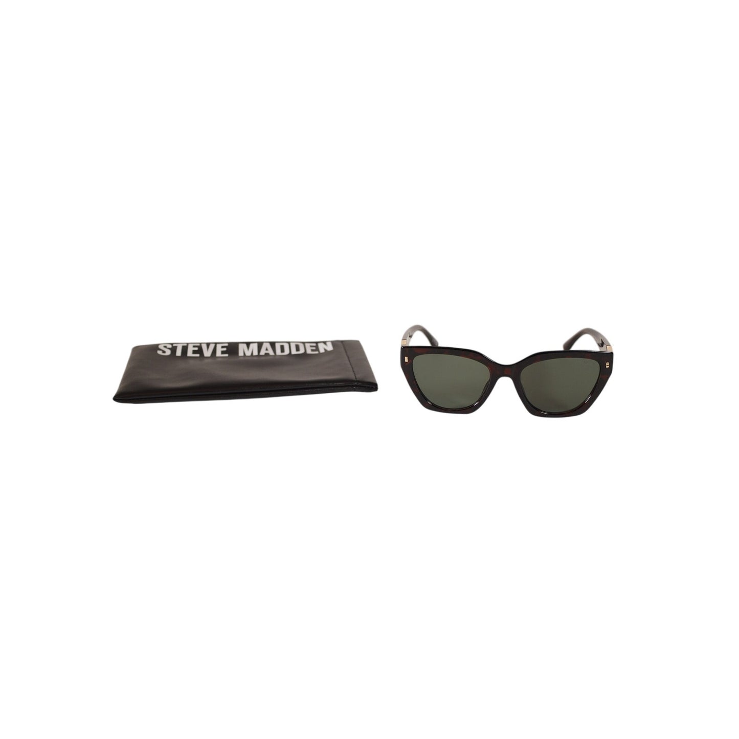 Steve Madden SHAINEY Cat Eye Women's Sunglasses - Dark Tortoise / Green