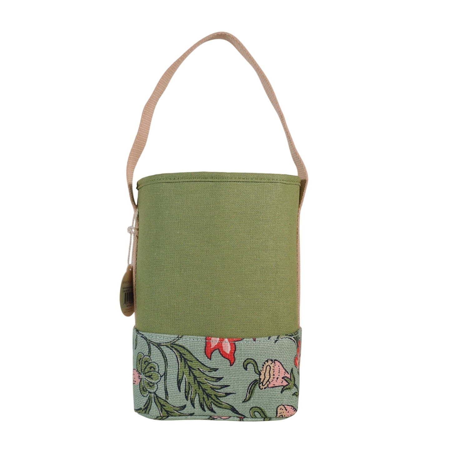 Spartina 449 Double Wine Caddy Tote Bag - Hamilton Floral Block Print