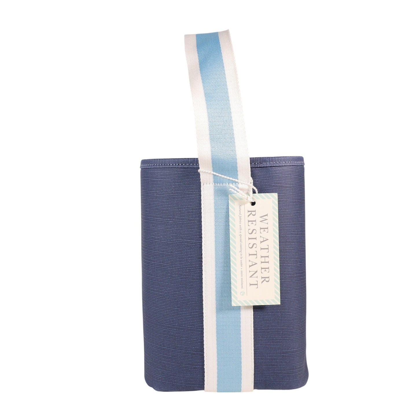 Spartina 449 Double Wine Caddy - Navy Blue Stripe
