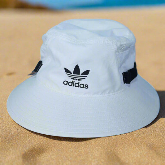 Adidas Mens Originals Webbing Boonie Sport Bucket Hat - S/M - Black/White