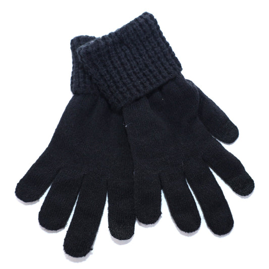 Style & Co Womens Knit Winter Gloves - One Size - Black