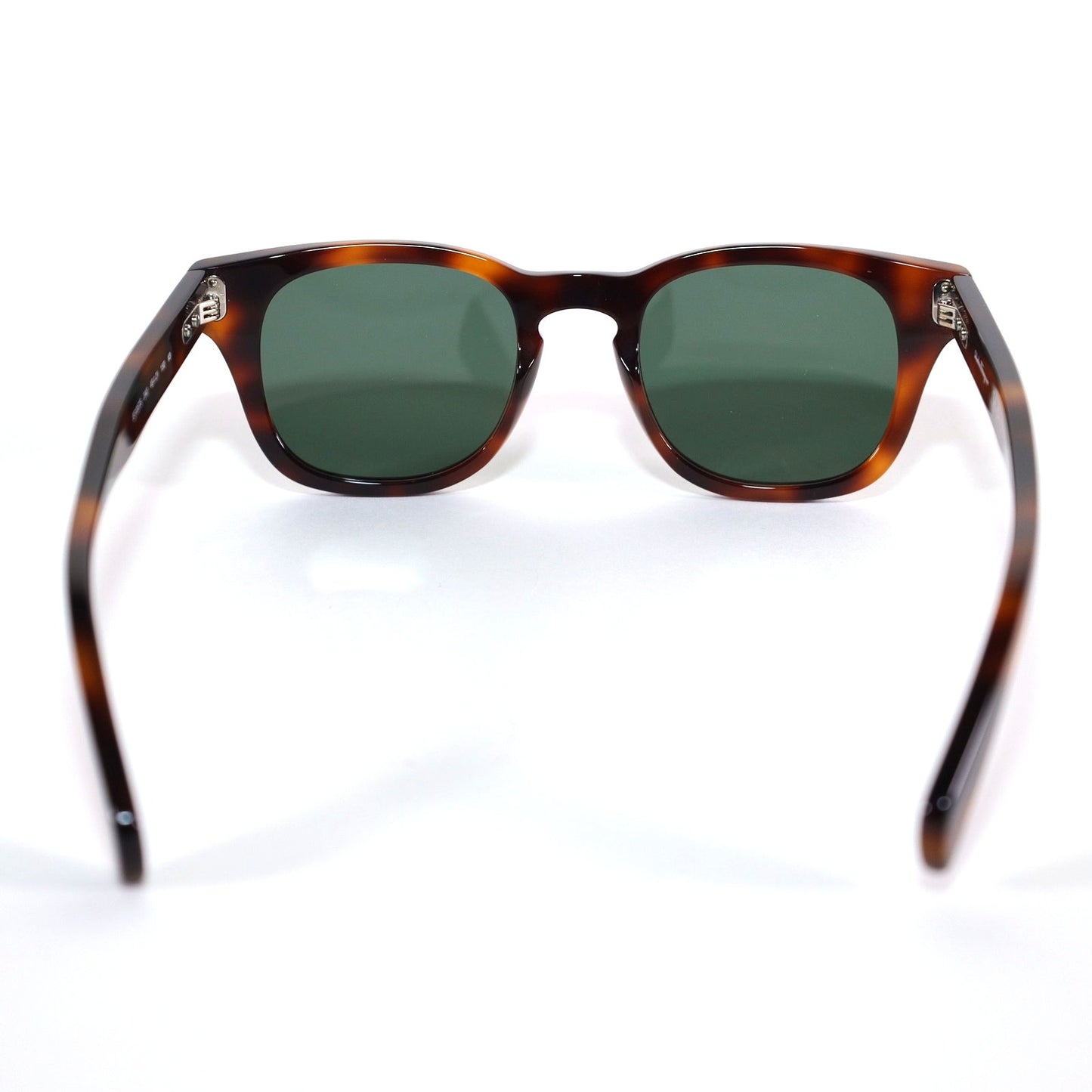 Ferragamo Rounded Square Mens Sunglasses - Tortoise/Green