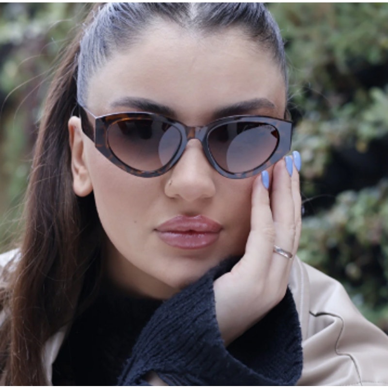 Velvet Eyewear ROSA Cat Eye Womens Sunglasses - Tortoise / Brown Gradient
