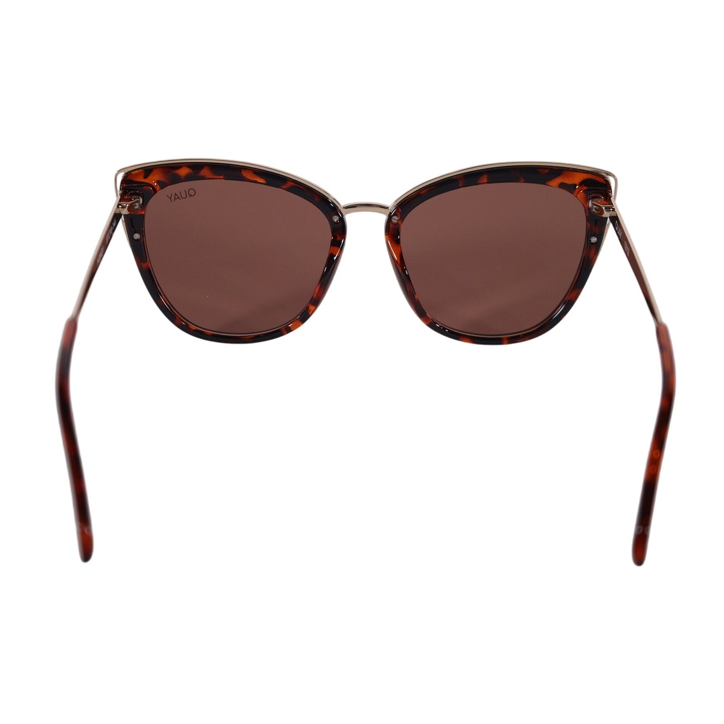 Quay Australia HONEY Oversized Cat Eye Sunglasses - Tortoise Gold / Brown