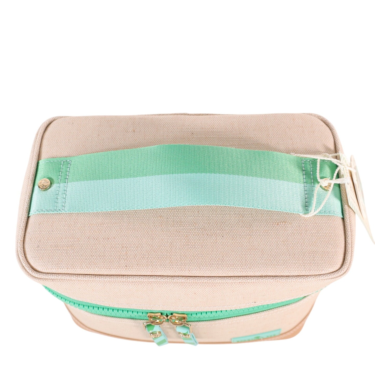 Spartina 449 Armada Travel Accessory Train Case - Flax / Green