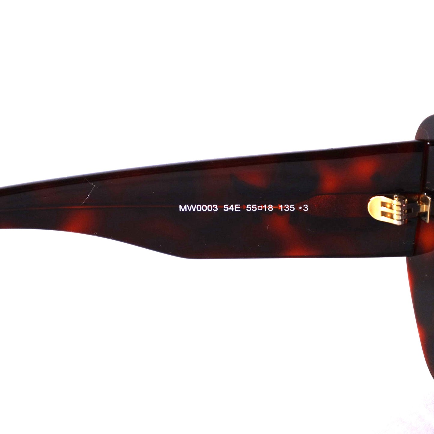 MCM Rectangle Cat Eye Sunglasses - Red Havana / Brown