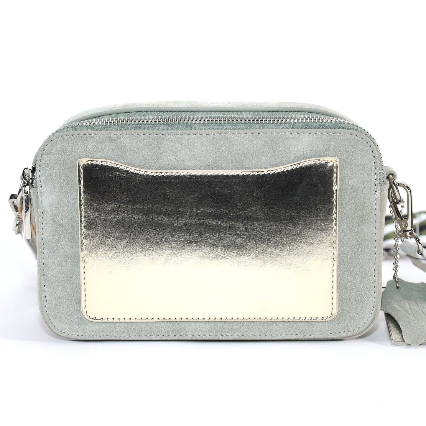 Vintage Havana Linda Bag with 2 Shoulder / Crossbody Straps - Silver