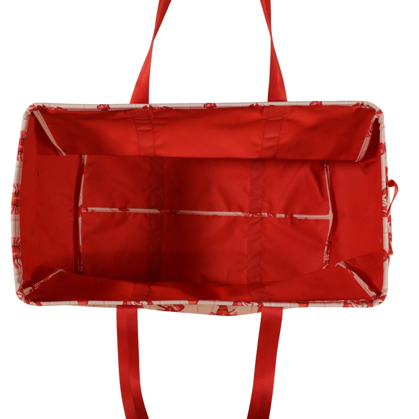 Vera Bradley Large Collapsible Storage Car Tote - Lobster Clause