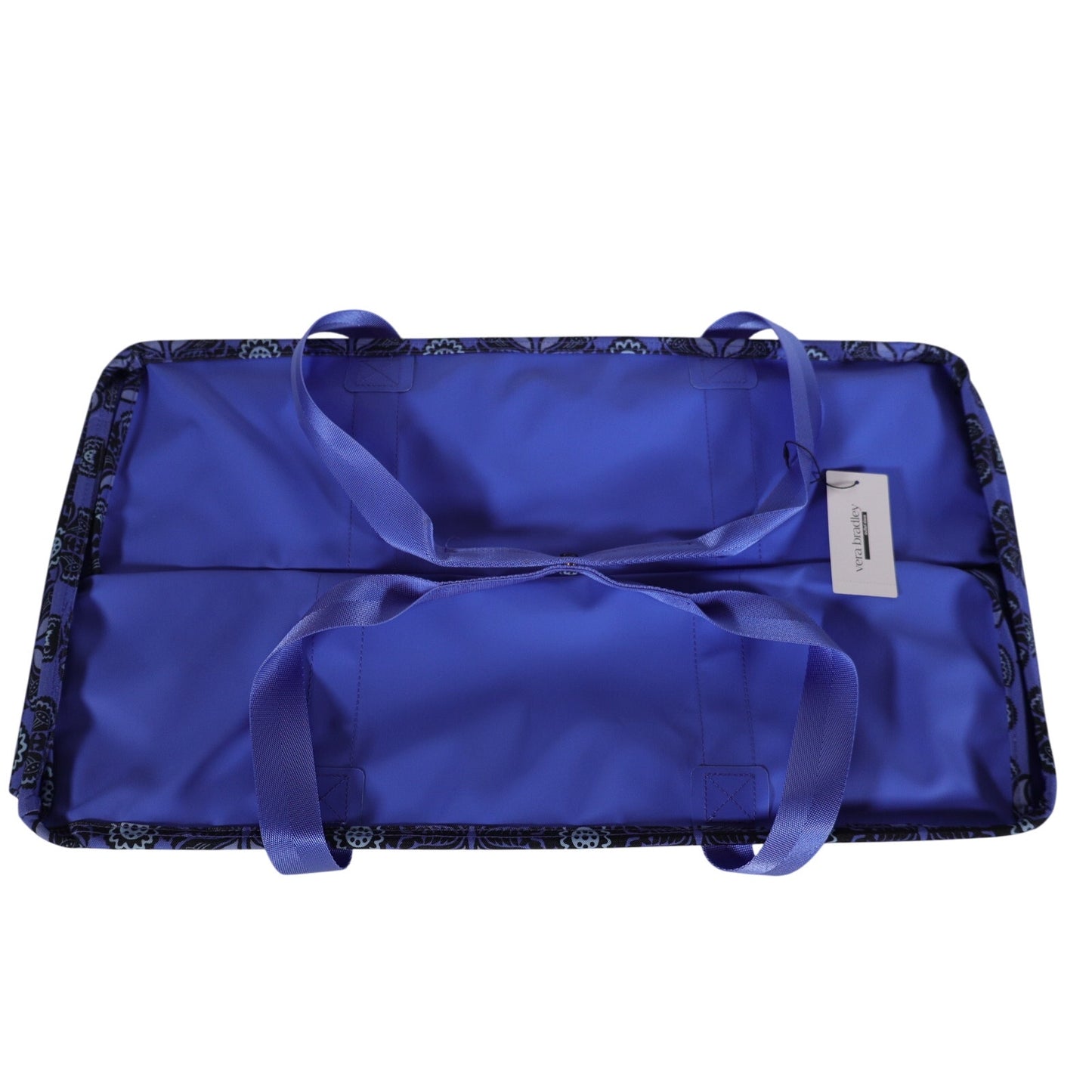 Vera Bradley Large Collapsible Car Storage Tote - Baja Blue Tile