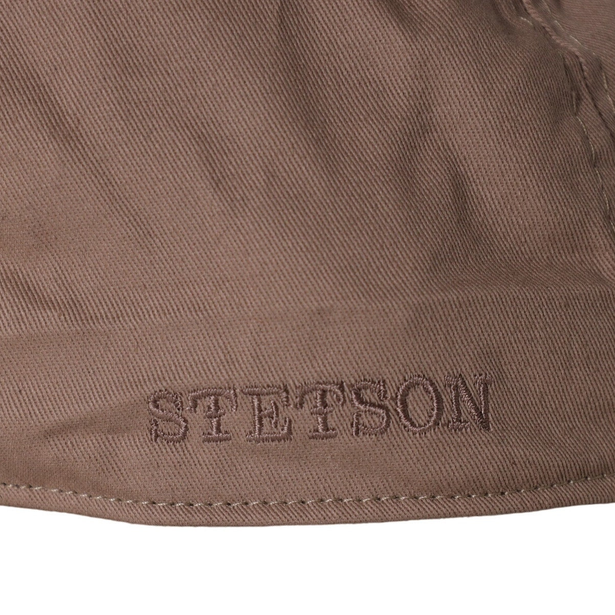 Stetson Men’s Cotton Twill Flat Cap – Khaki (Size L/XL)