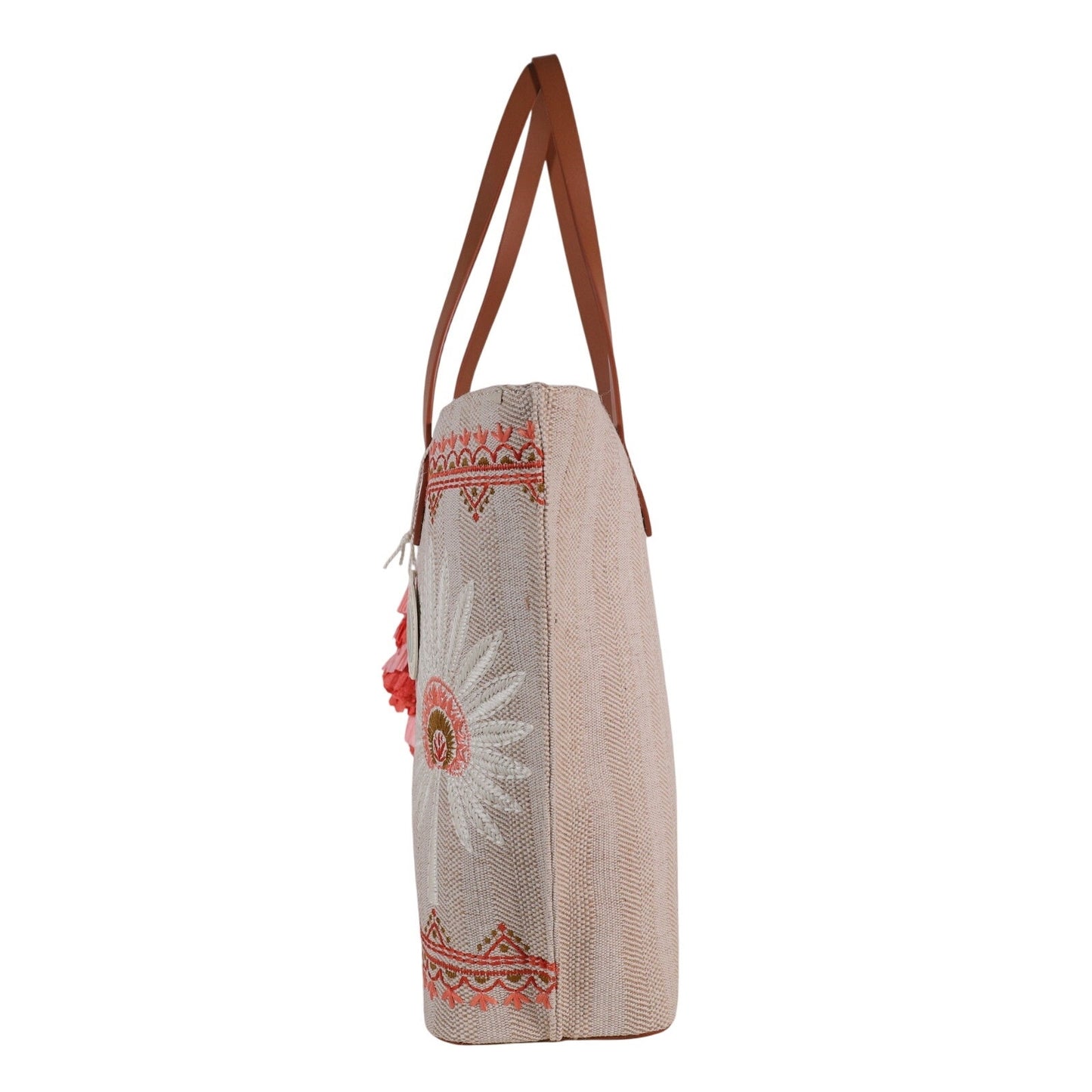 Spartina 449 Embroidered Large Fiesta Tote Bag - Callawassie Palmetto