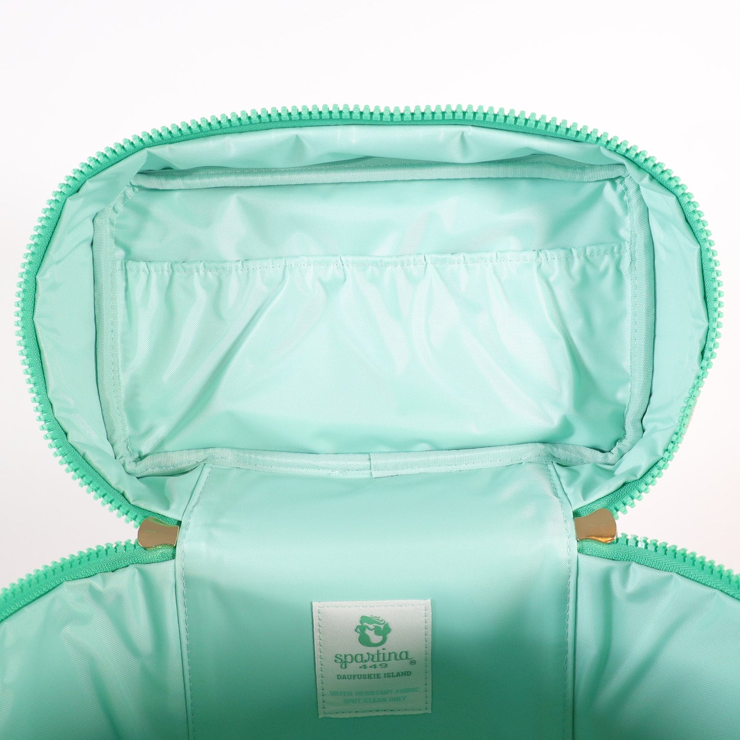 Spartina 449 Armada Travel Accessory Train Case - Flax / Green