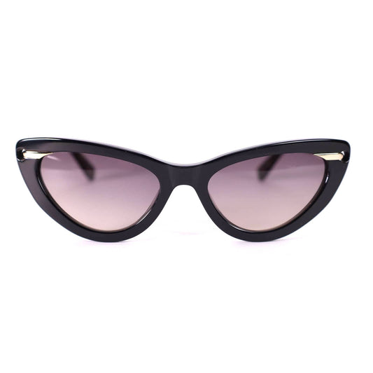Derek Lam DORIS Narrow Cat Eye Womens Sunglasses - Black / Gray
