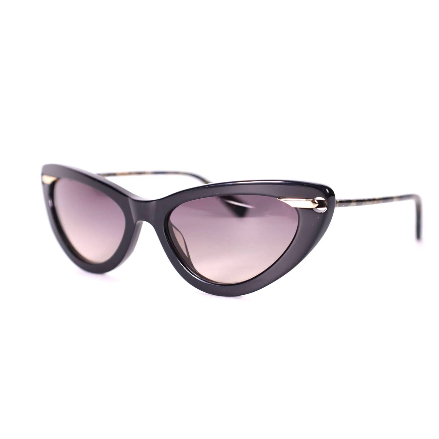 Derek Lam Doris Cat Eye Sunglasses - Black/Black