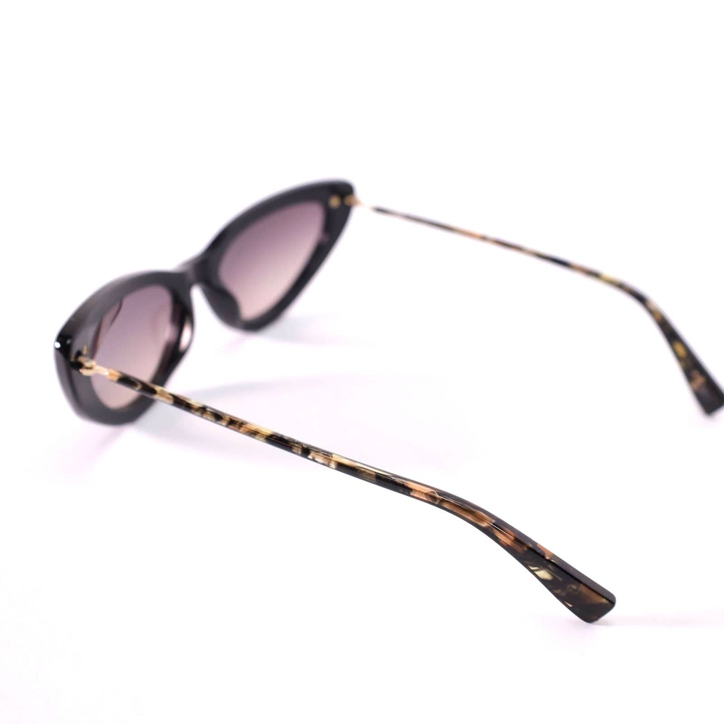 Derek Lam Doris Cat Eye Sunglasses - Black/Black