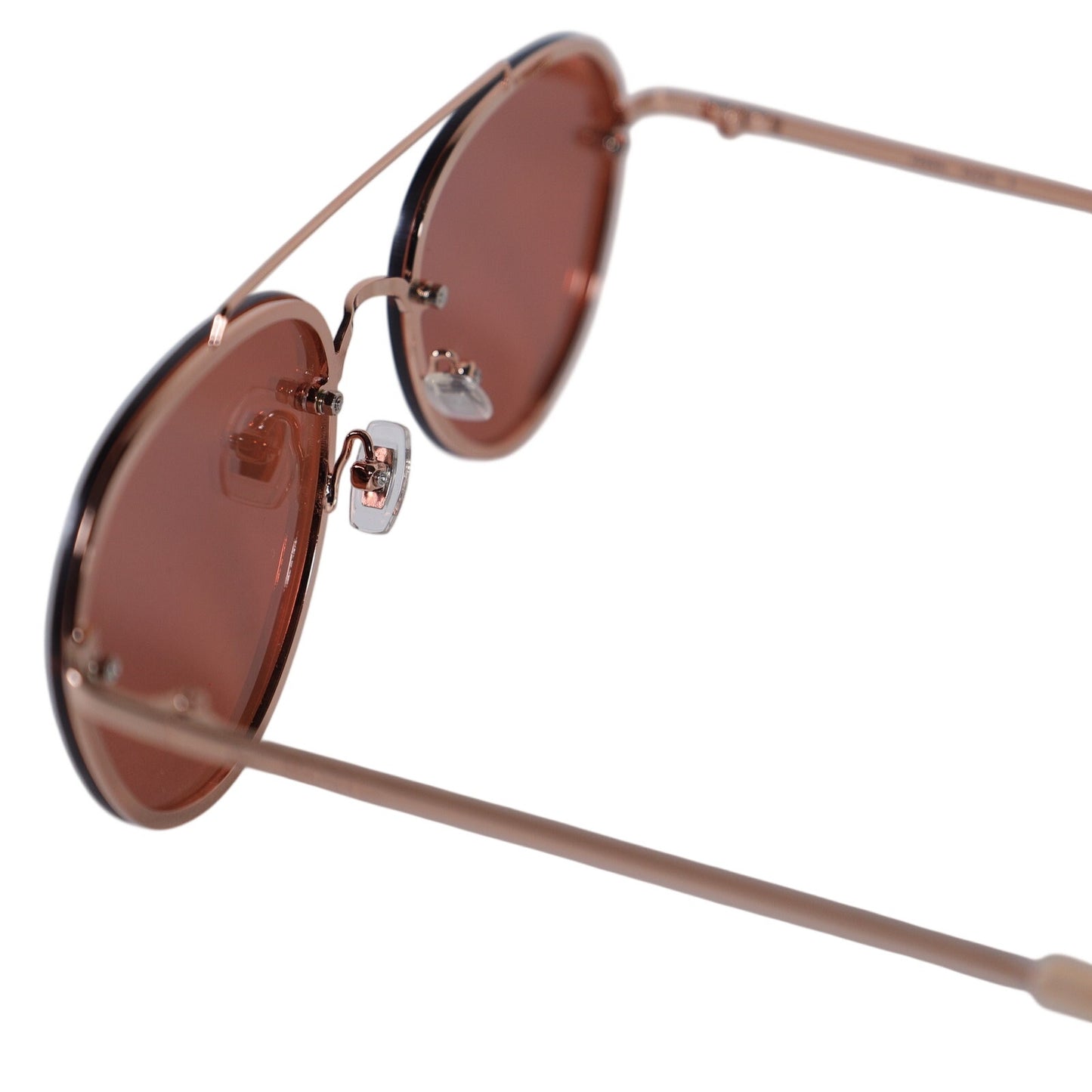 Fossil Rimless Aviator Women's Sunglasses - Rose Gold