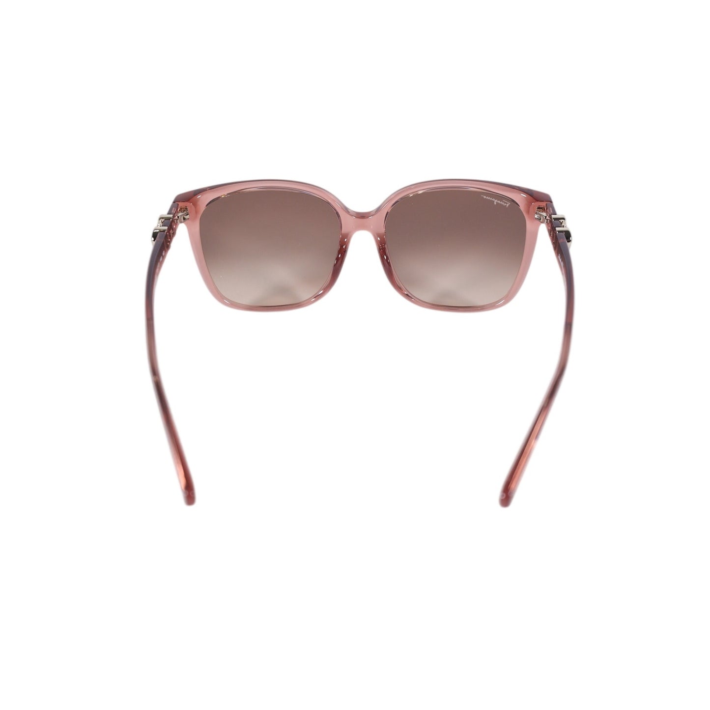 Salvatore Ferragamo Oversized Cat Eye Sunglasses - Transparent Nude Pink