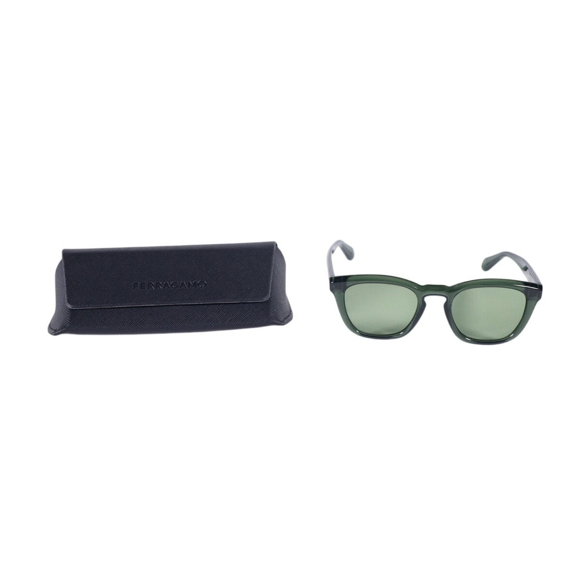 Salvatore Ferragamo Round Sunglasses - Green / Green