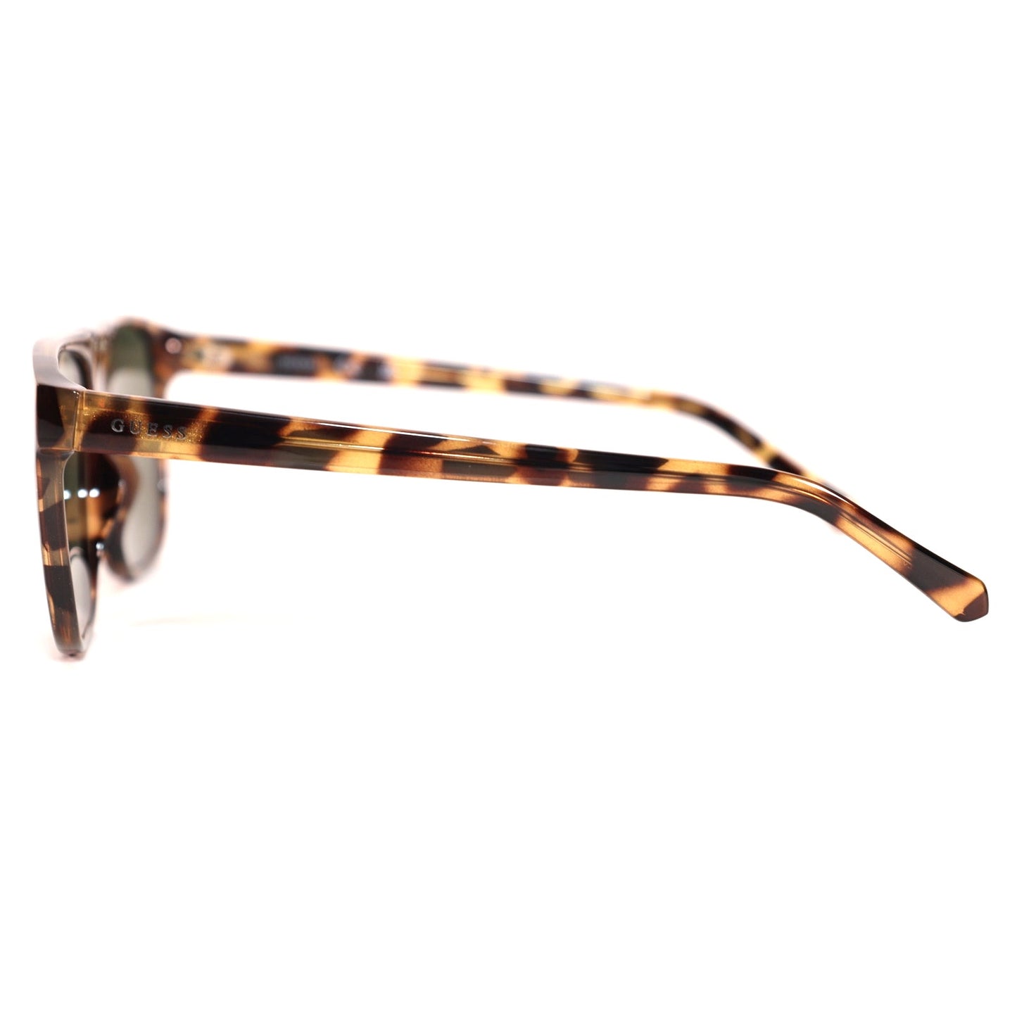 Guess Mens Square Sunglasses - Blonde Havana / Green