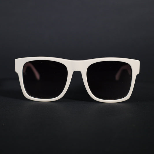 Tommy Hilfiger Square Sunglasses - Ivory White / Grey Gradient