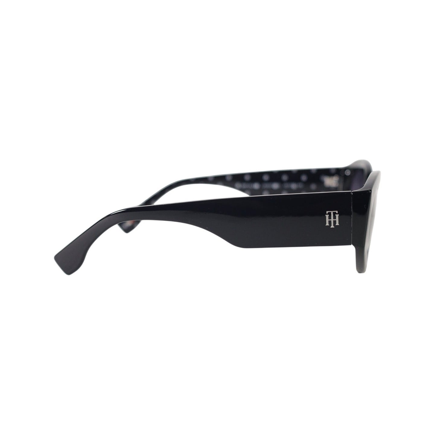 Tommy Hilfiger Women’s Oval Sunglasses – Black / Grey Gradient