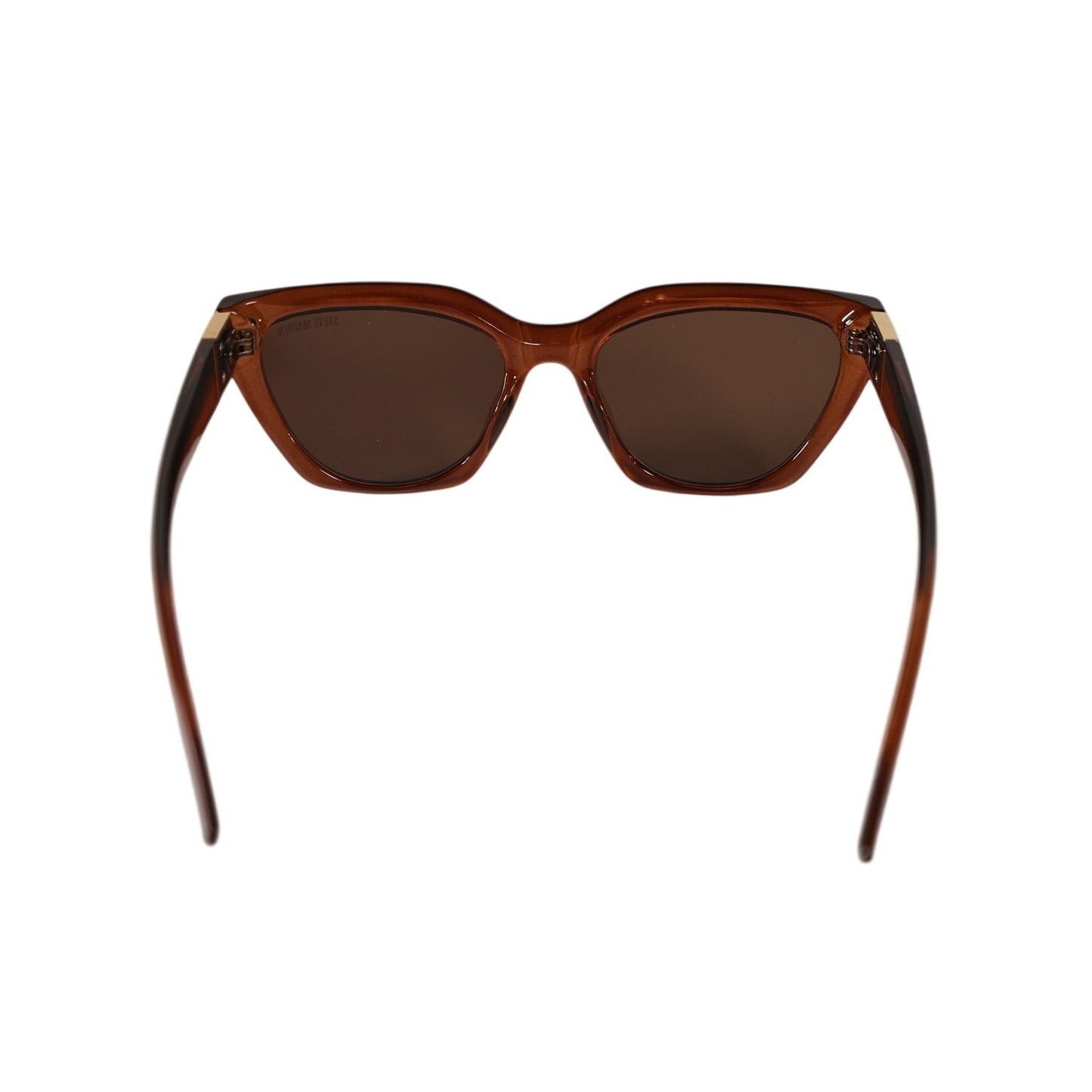 Steve Madden SHAINEY Cat Eye Women's Sunglasses - Transparent Chocolate Brown/Brown
