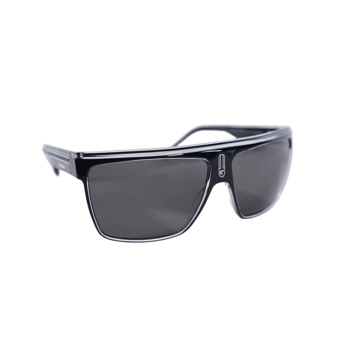 Carrera Men's Square Lightweight Sunglasses - Black Crystal/Grey Polarized