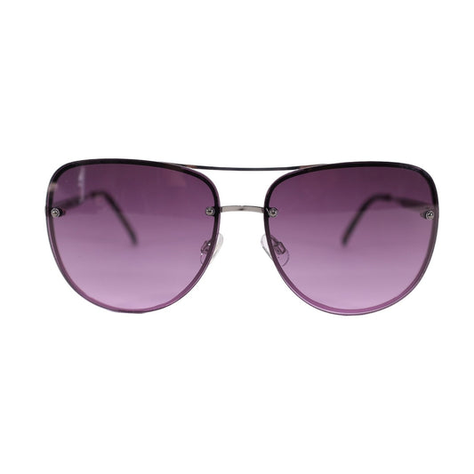 Vince Camuto Metal Pilot Aviator Sunglasses - Silver / Purple Gradient