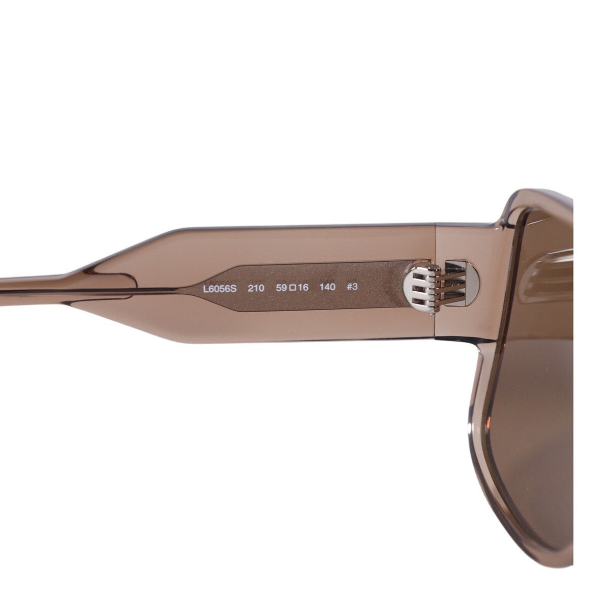 Lacoste Oversized Square Navigator Sunglasses - Light Brown / Brown