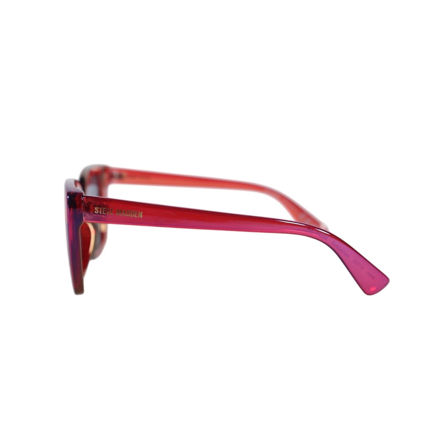 Steve Madden MAIA Oversized Square Sunglasses – Iridescent Purple Magenta/Red