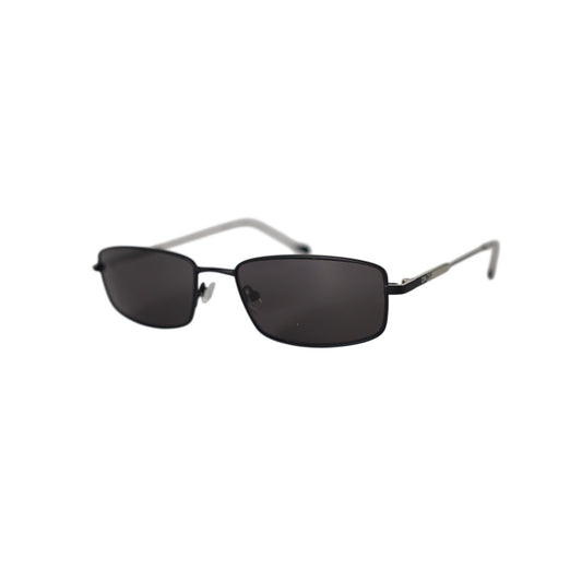 DKNY Slim Rectangle Metal Sunglasses - Black / Dark Grey - NWT