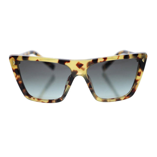 Prada Square Geometric Sunglasses - Medium Tortoise/Grey Gradient