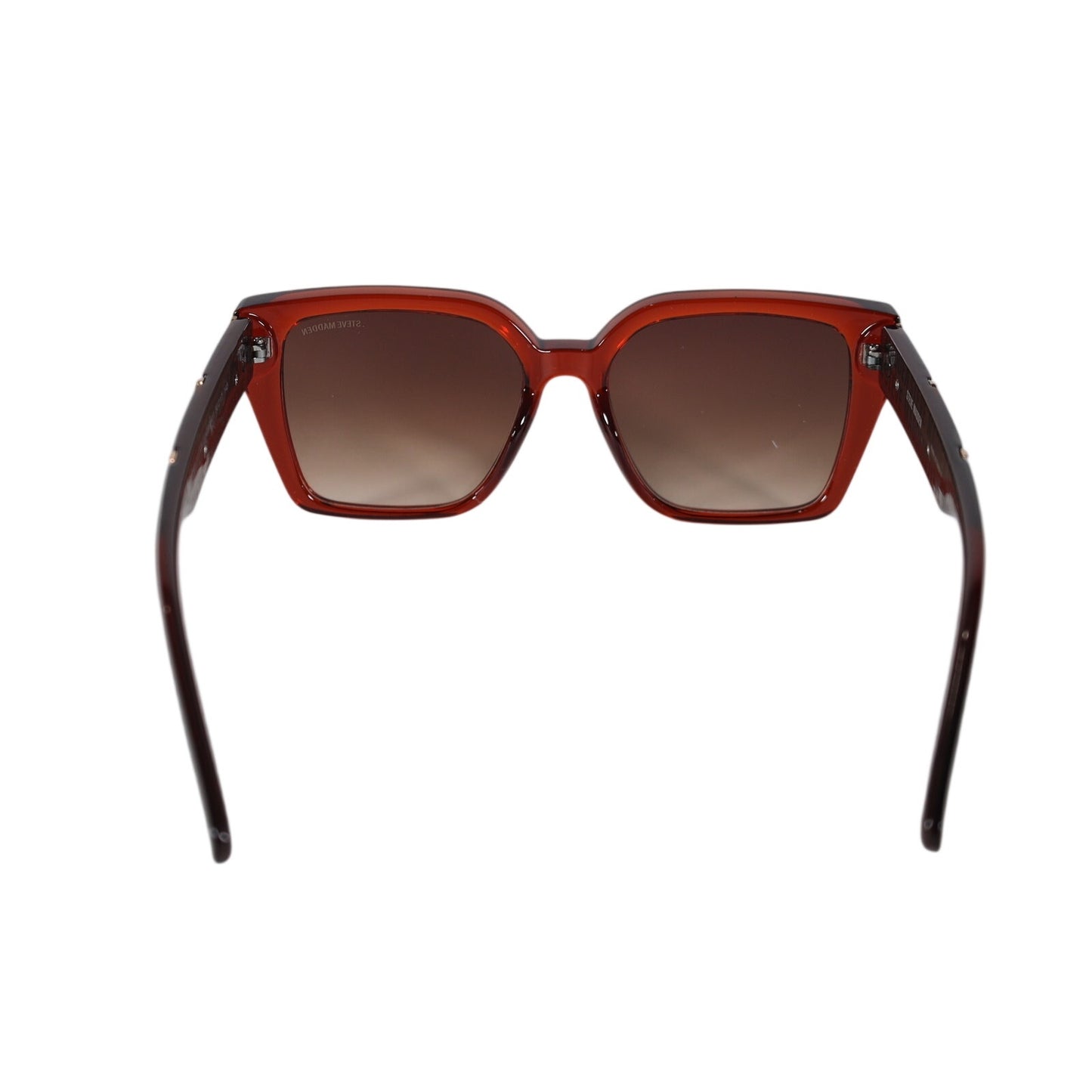 Steve Madden POPPYN Oversized Square Sunglasses – Brown / Brown Gradient