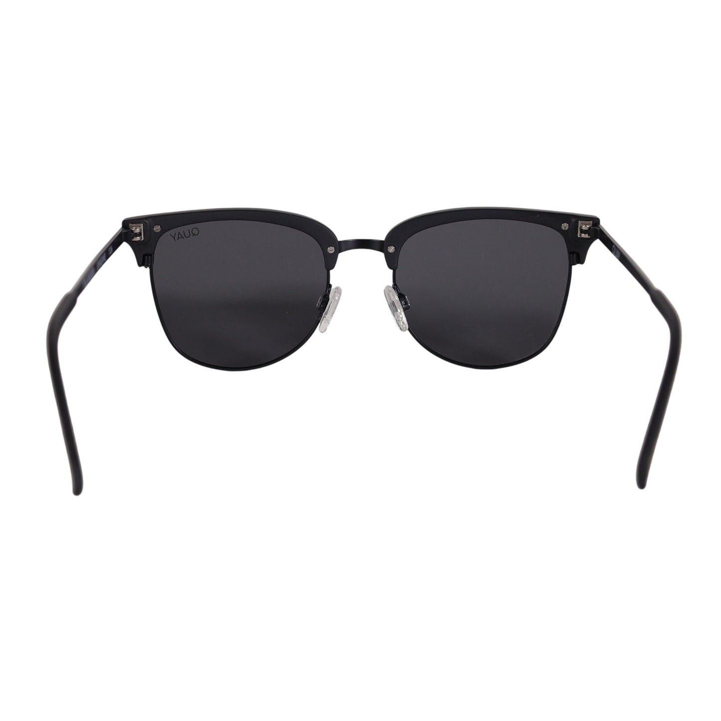 Quay Australia EVASIVE Round Polarized Sunglasses – Matte Black / Smoke