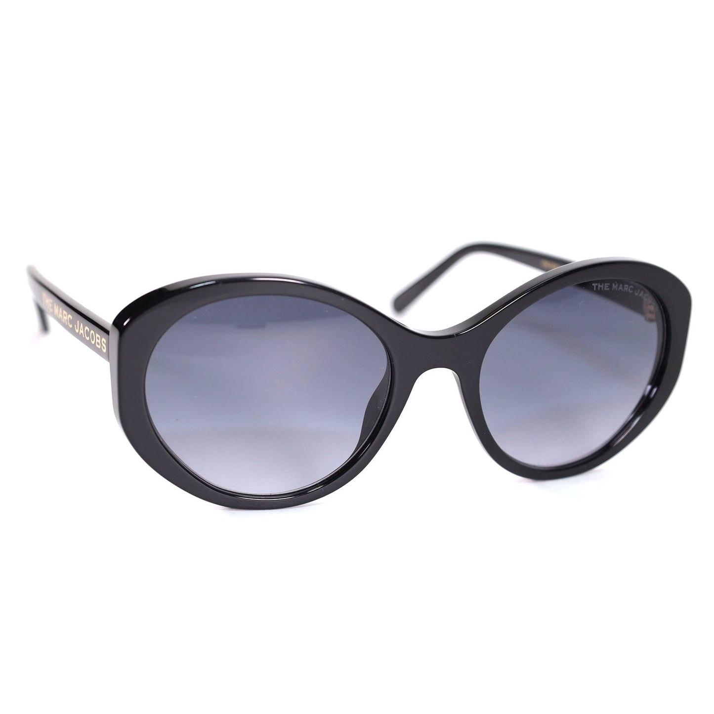 Marc Jacobs Oval Womens Sunglasses - Black / Grey