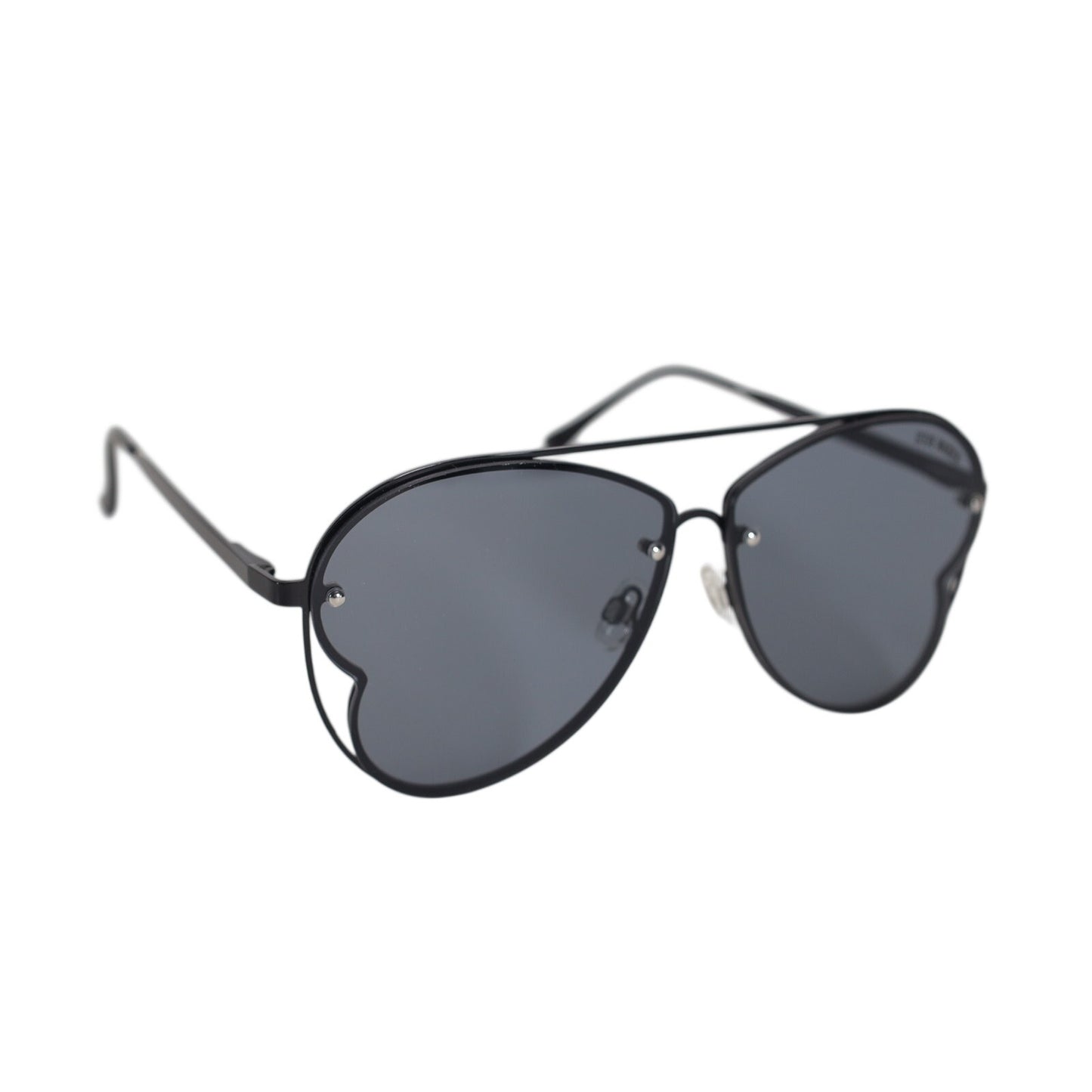 Steve Madden MONET Aviator Sunglasses - Black / Grey