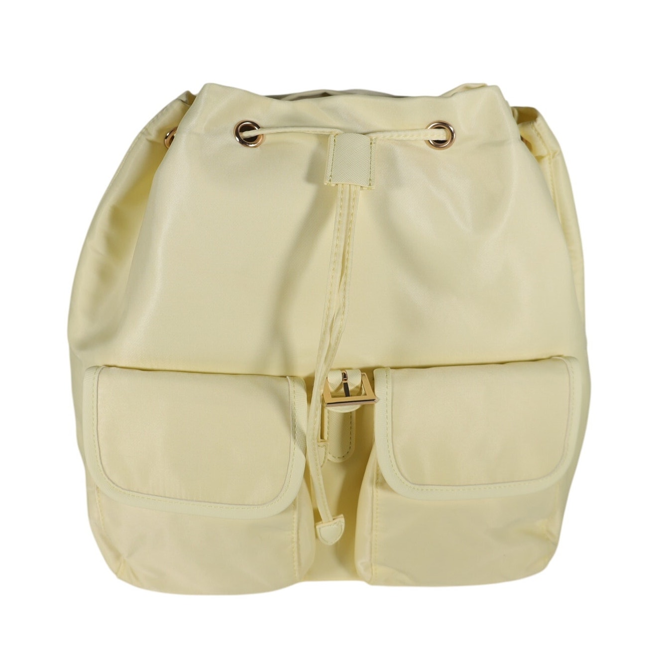 Year of Ours Nylon Drawstring Lightweight Backpack - Baby Yellow