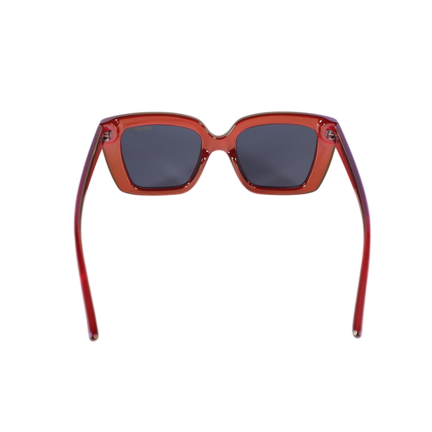 Steve Madden MAIA Oversized Square Sunglasses – Iridescent Purple Magenta/Red