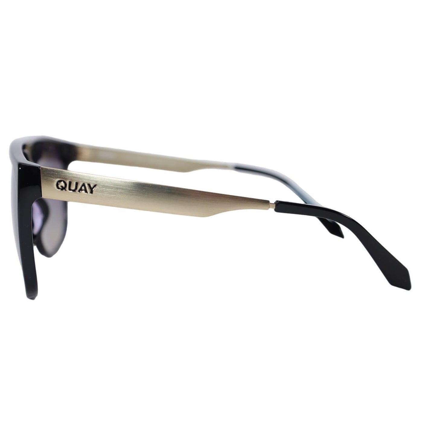 Quay Australia NO CURFEW Shield Sunglasses - Black/Smoke Polarized