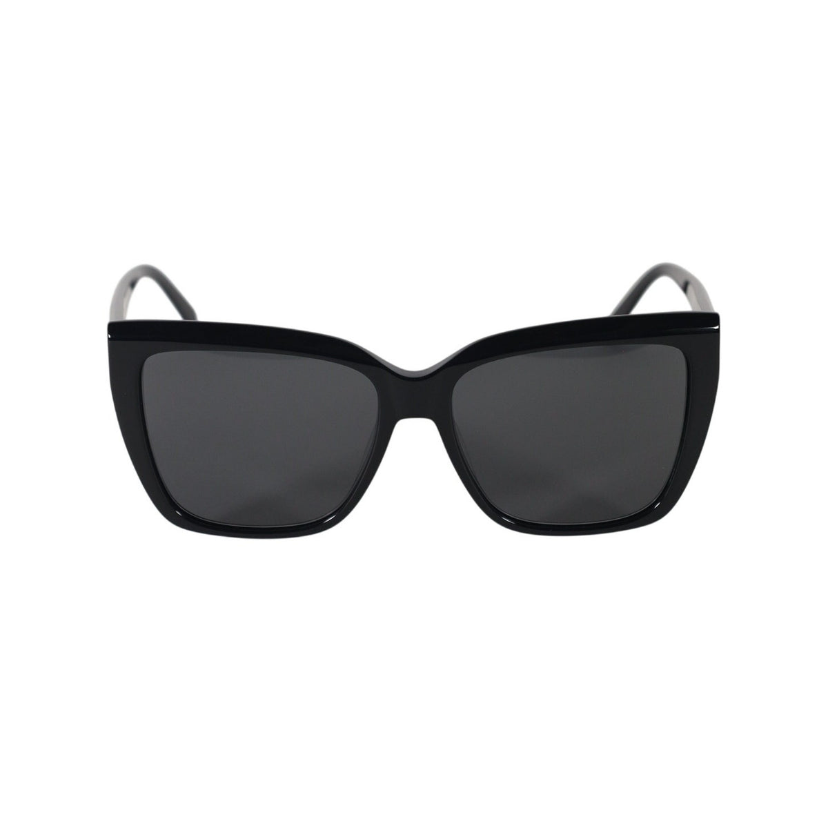 Salvatore Ferragamo Oversized Square Cat Eye Women's Sunglasses - Black / Grey