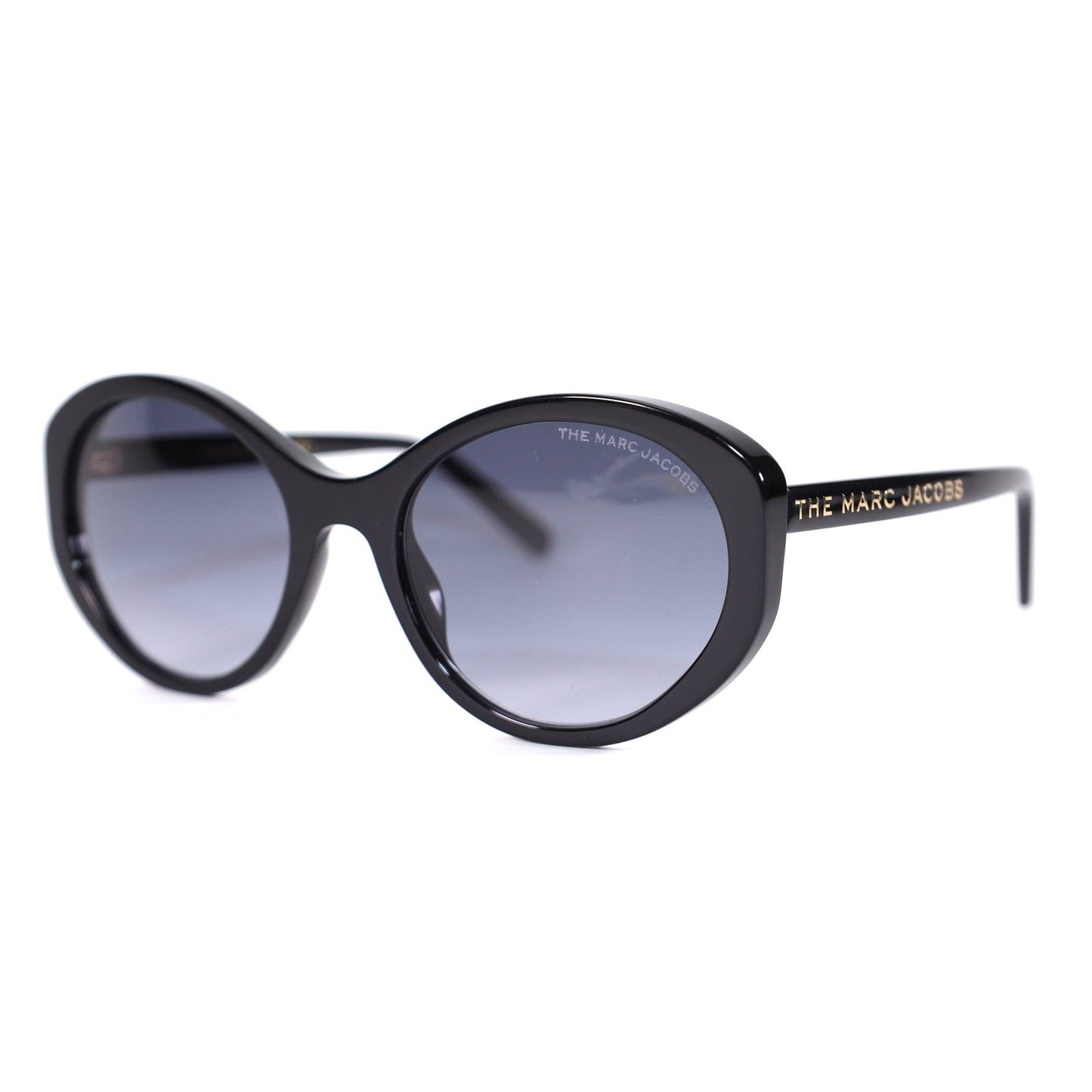 Marc Jacobs Oval Womens Sunglasses - Black / Grey