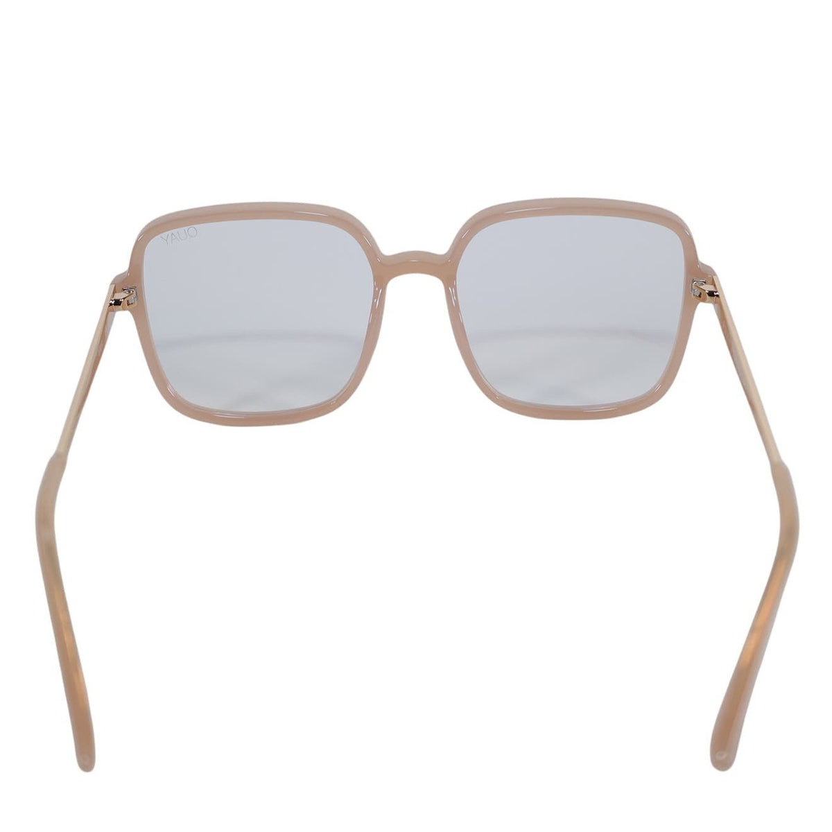 Quay Australia 9 TO 5 Square Blue Light Glasses - Peach/Clear Blue Light