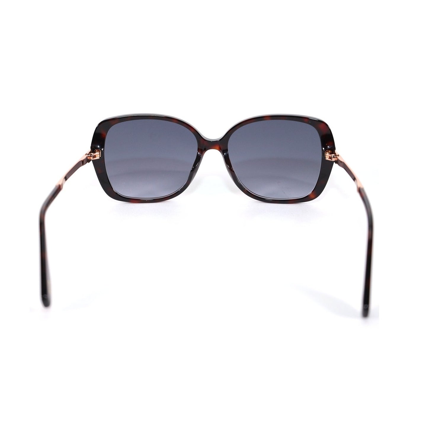 Marc Jacobs Womens Oval Butterfly Sunglasses-Black Brown Tortoise/Dark Grey