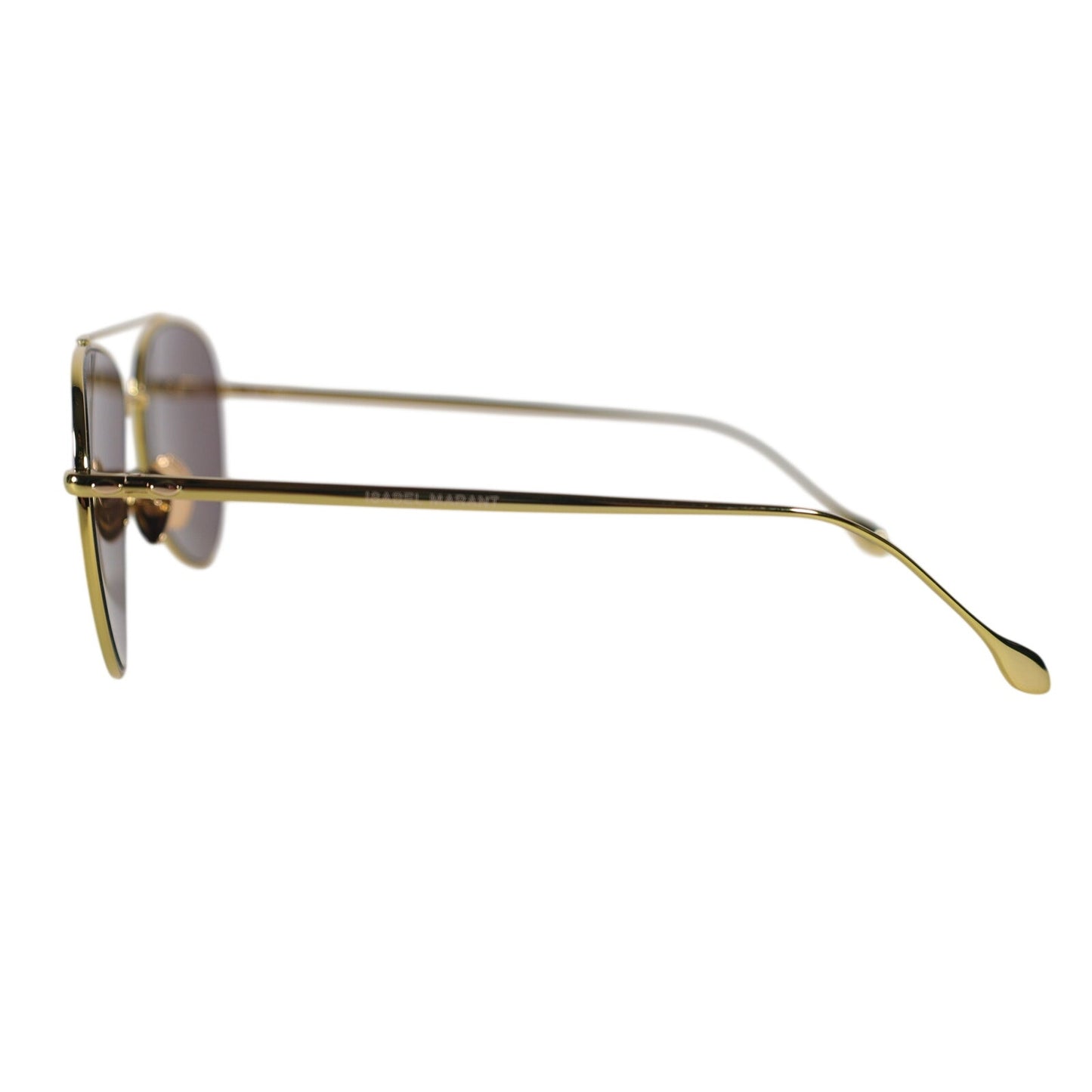 Isabel Marant Metal Aviator Sunglasses - Yellow Gold / Yellow Mirror