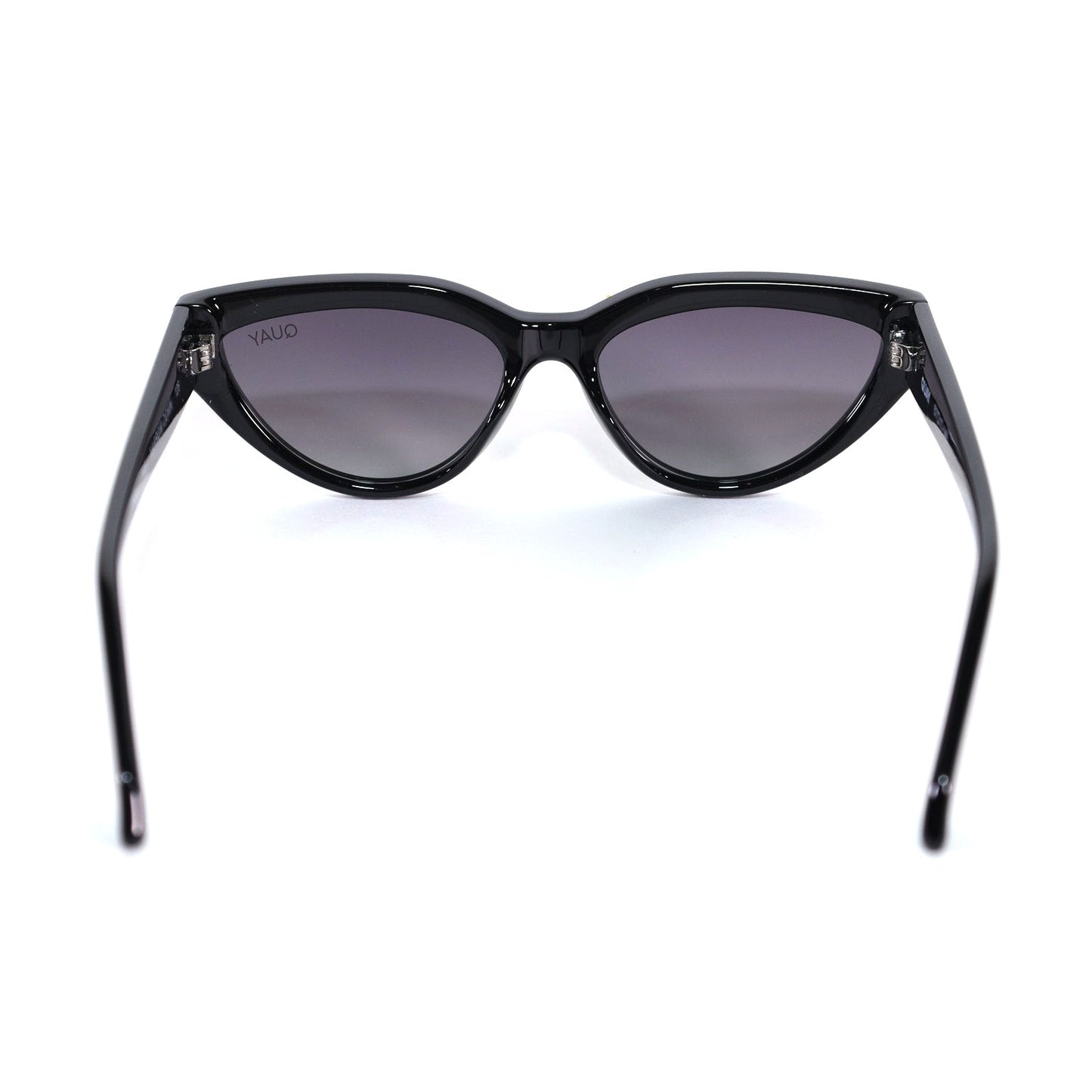 Quay Australia NARROW DOWN Cat Eye Sunglasses - Black / Smoke Polarized